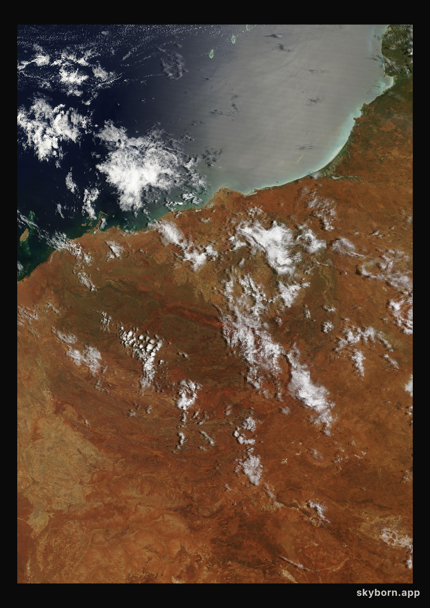 The Earth on 15 February 2023 · Pilbara, Western Australia