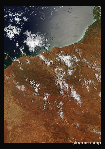 The Earth on 15 February 2023 · Pilbara, Western Australia