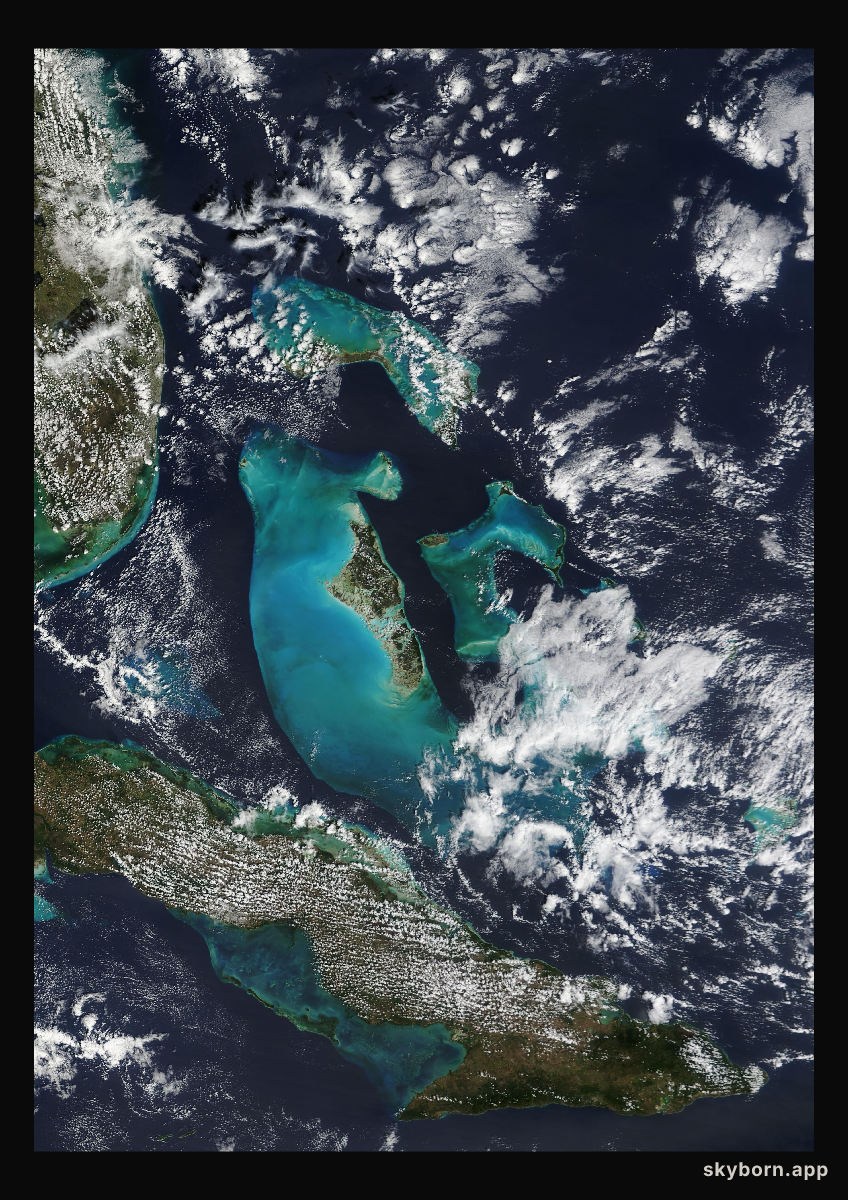 The Earth on 16 February 2023 · Bahamas