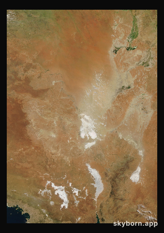 The Earth on 22 February 2023 · Lake Eyre, Australia