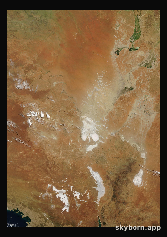 The Earth on 27 February 2023 · Lake Eyre, Australia