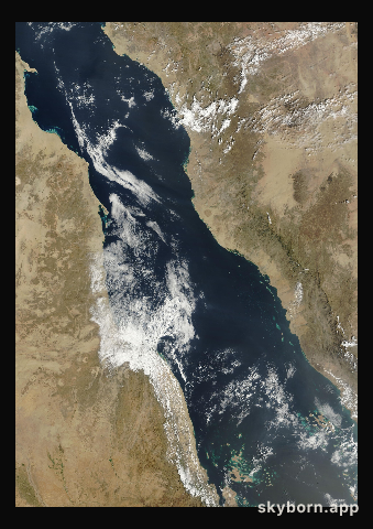 The Earth on 28 February 2023 · Red Sea