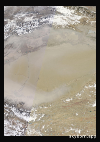 The Earth on 12 March 2023 · Taklamakan Desert