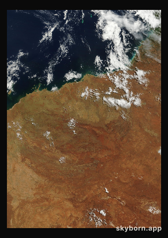 The Earth on 20 March 2023 · Pilbara, Western Australia