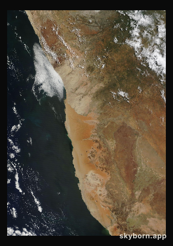 The Earth on 21 March 2023 · Namib Desert