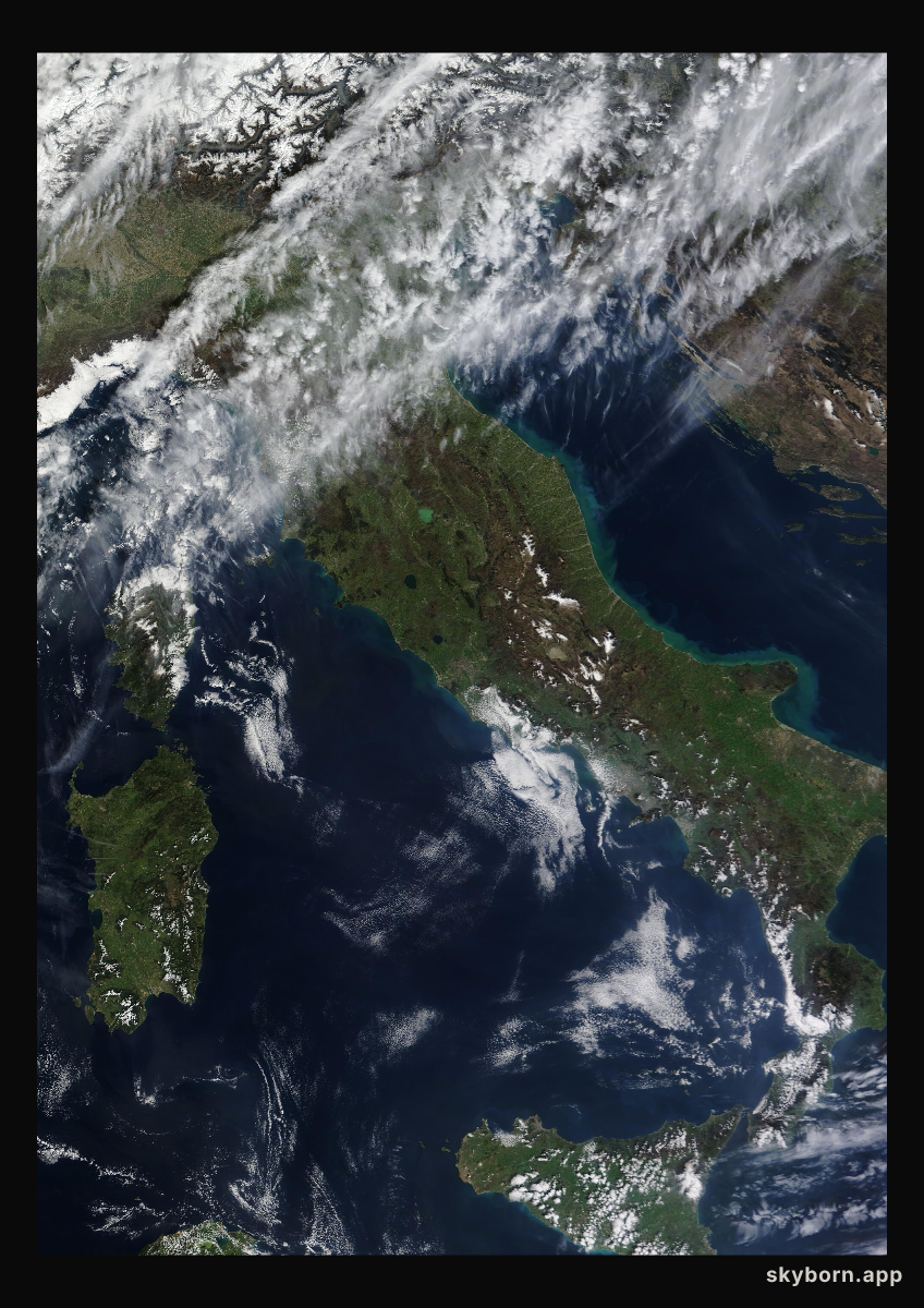 The Earth on 23 March 2023 · Italy and the Adriatic
