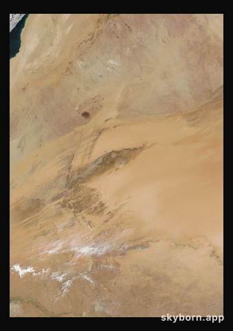 The Earth on 3 April 2023 · Eye of the Sahara, Mauritania