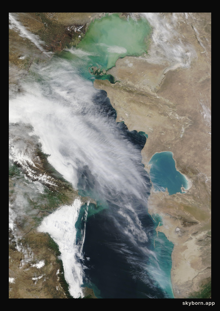 The Earth on 5 April 2023 · Caspian Sea
