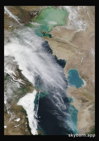 The Earth on 5 April 2023 · Caspian Sea
