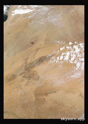 The Earth on 10 April 2023 · Eye of the Sahara, Mauritania