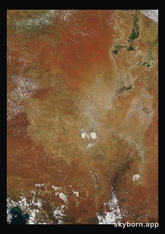 The Earth on 16 April 2023 · Lake Eyre, Australia