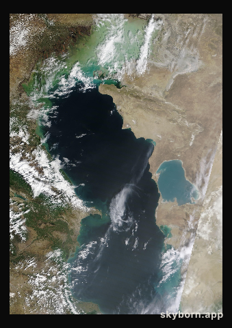The Earth on 22 April 2023 · Caspian Sea