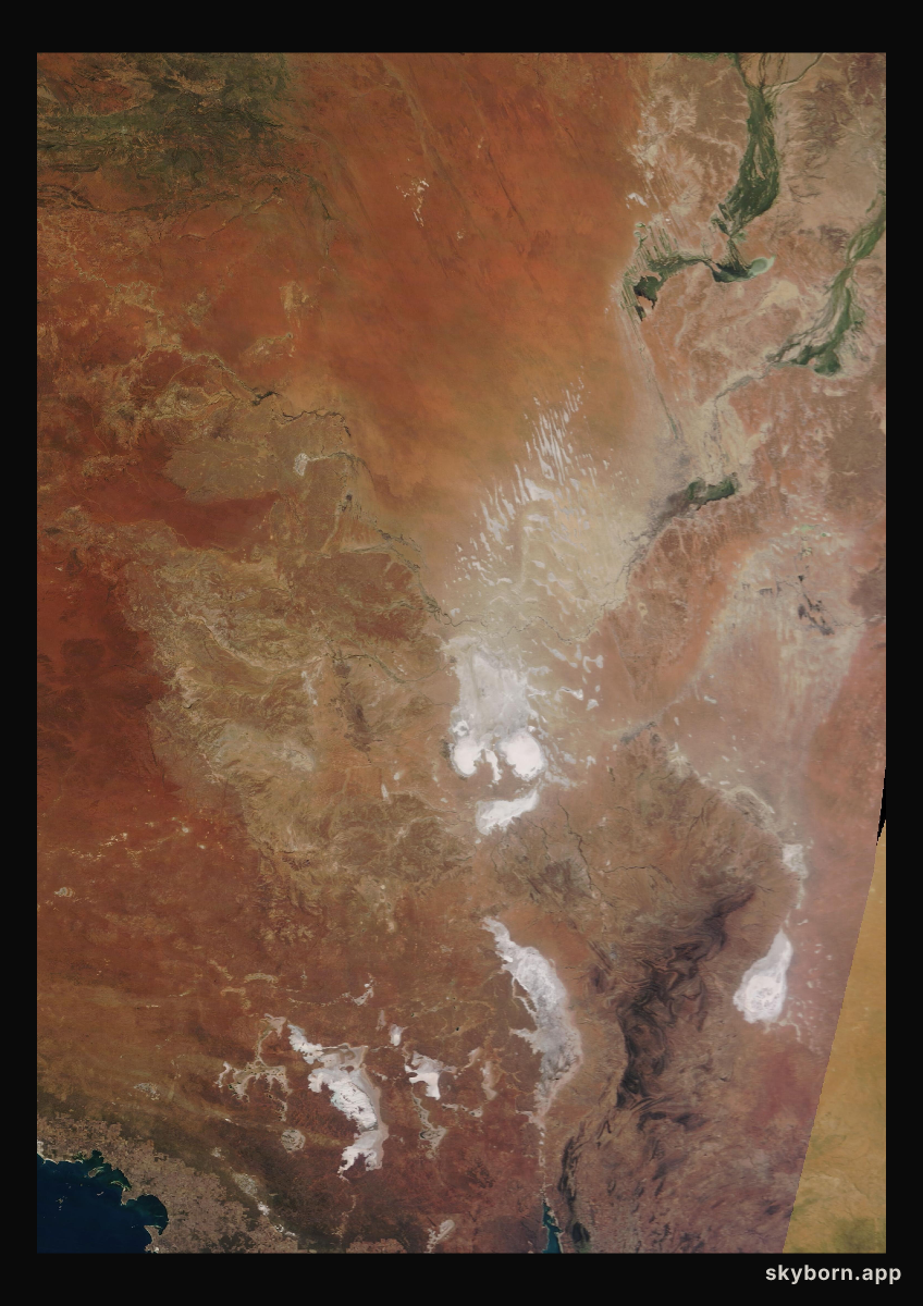 The Earth on 24 April 2023 · Lake Eyre, Australia