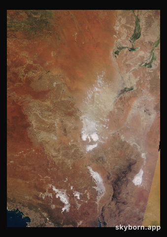 The Earth on 24 April 2023 · Lake Eyre, Australia