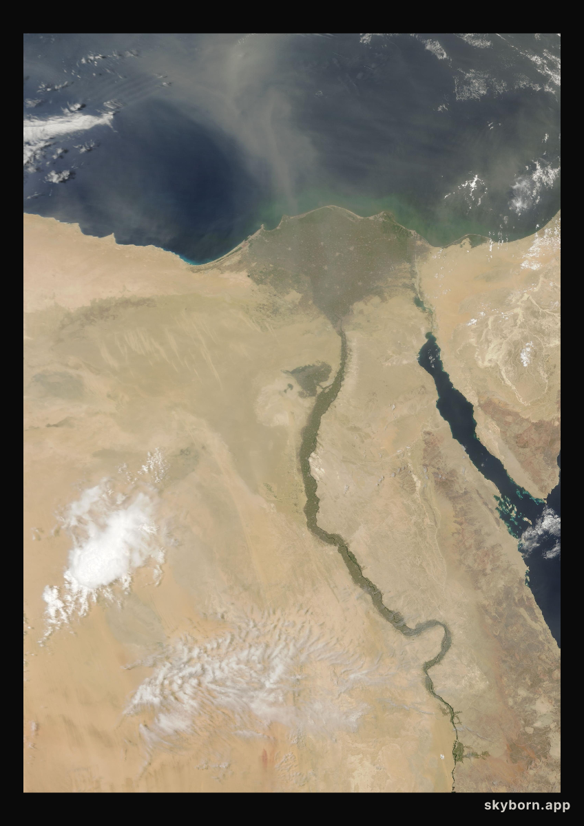The Earth on 2 June 2023 · Nile Delta and Sinai
