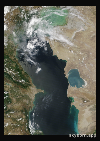 The Earth on 4 June 2023 · Caspian Sea