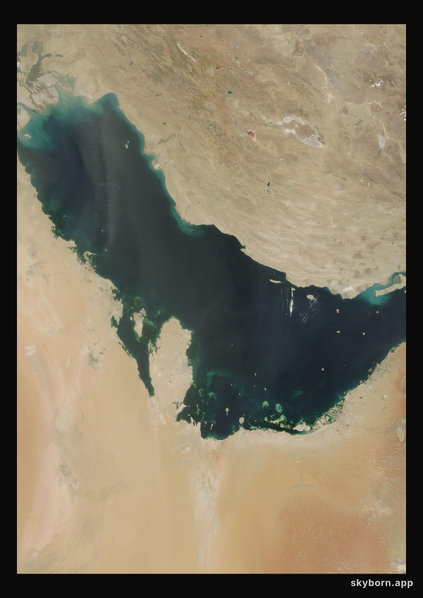 The Earth on 12 June 2023 · Persian Gulf
