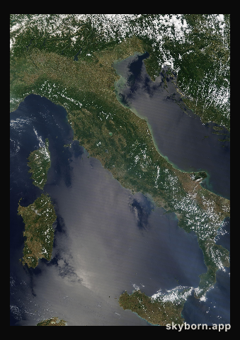 The Earth on 17 June 2023 · Italy and the Adriatic