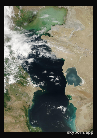 The Earth on 27 June 2023 · Caspian Sea