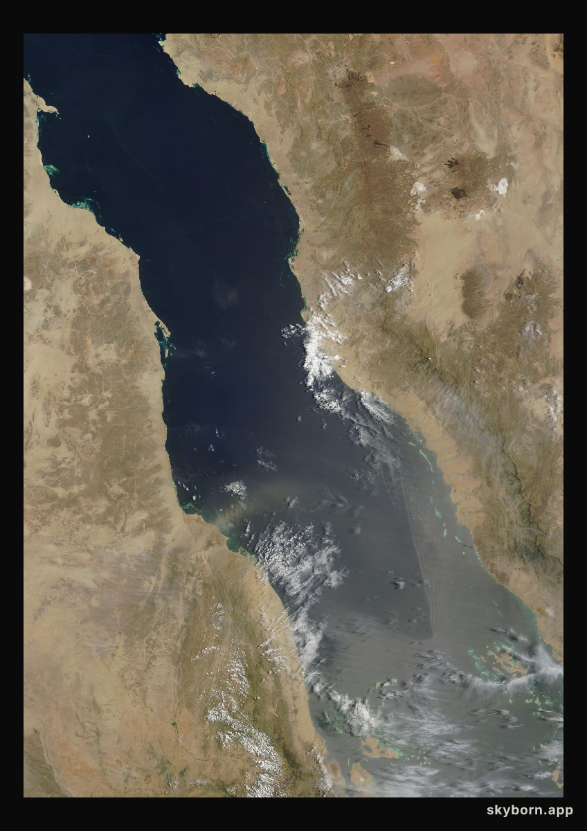 The Earth on 10 July 2023 · Red Sea