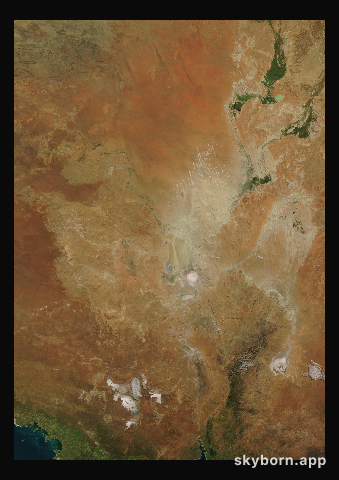 The Earth on 11 July 2023 · Lake Eyre, Australia
