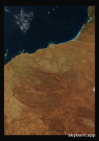 The Earth on 13 July 2023 · Pilbara, Western Australia