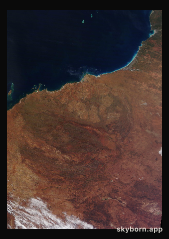 The Earth on 14 July 2023 · Pilbara, Western Australia