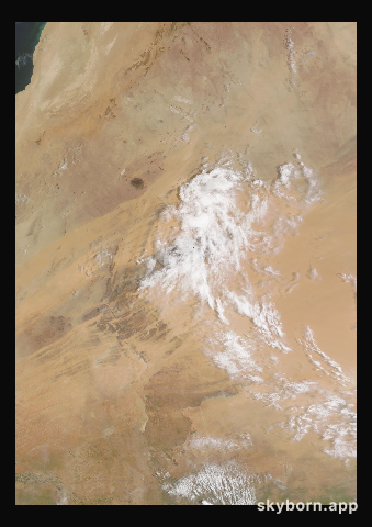 The Earth on 25 July 2023 · Eye of the Sahara, Mauritania