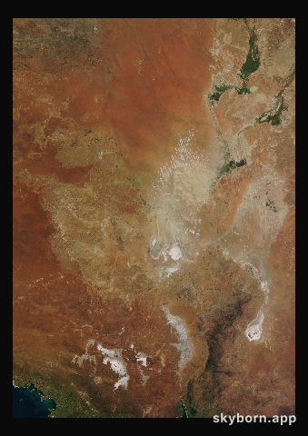 The Earth on 26 July 2023 · Lake Eyre, Australia