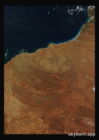 The Earth on 30 July 2023 · Pilbara, Western Australia