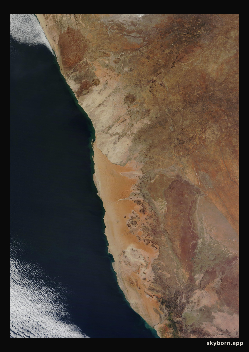 The Earth on 31 July 2023 · Namib Desert