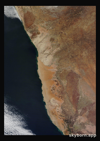 The Earth on 31 July 2023 · Namib Desert