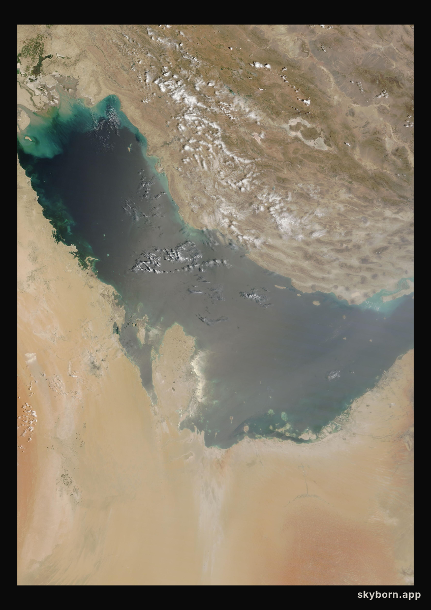 The Earth on 7 August 2023 · Persian Gulf