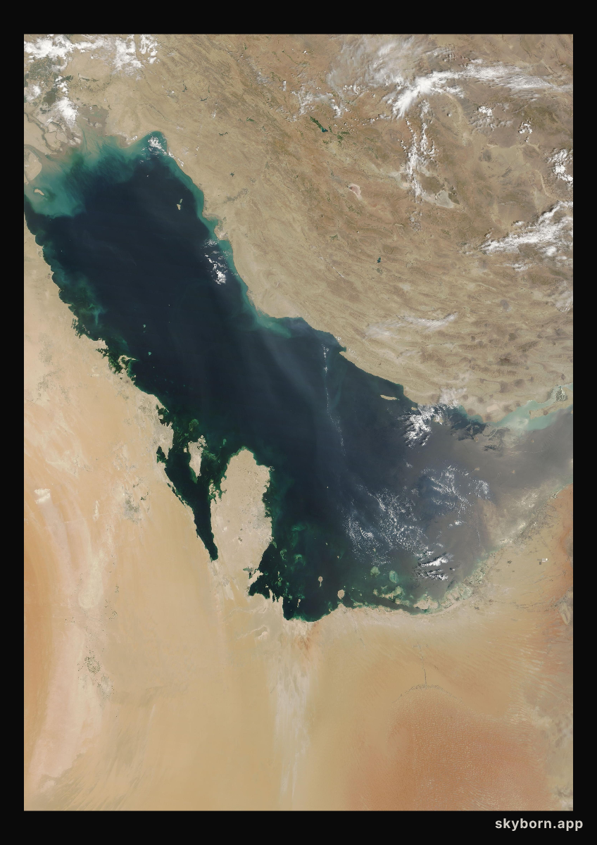 The Earth on 9 August 2023 · Persian Gulf