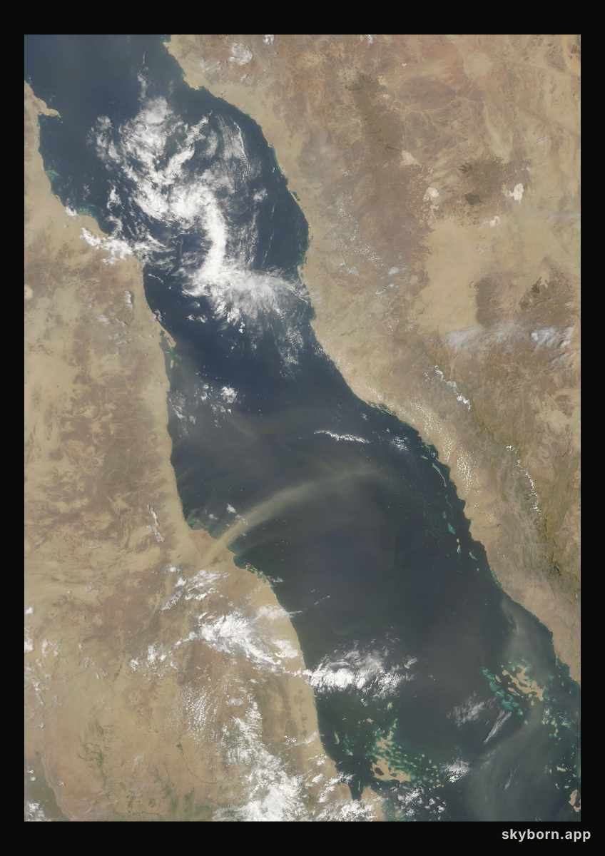 The Earth on 17 August 2023 · Red Sea