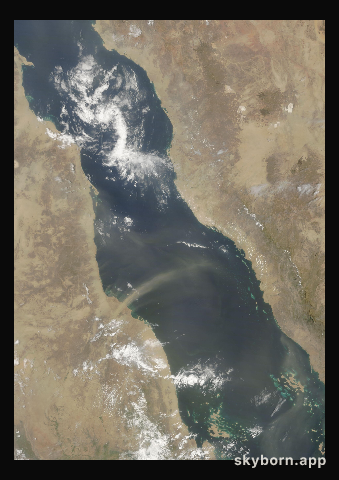 The Earth on 17 August 2023 · Red Sea