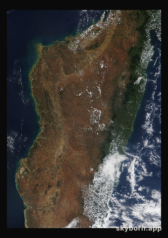 The Earth on 21 August 2023 · Madagascar