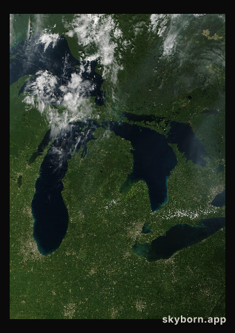 The Earth on 1 September 2023 · Great Lakes