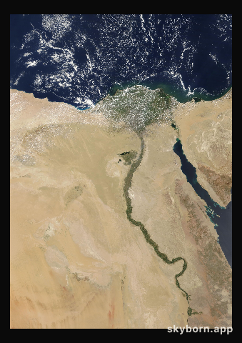 The Earth on 4 September 2023 · Nile Delta and Sinai