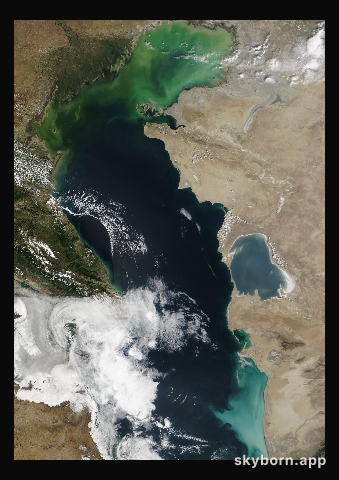 The Earth on 20 September 2023 · Caspian Sea