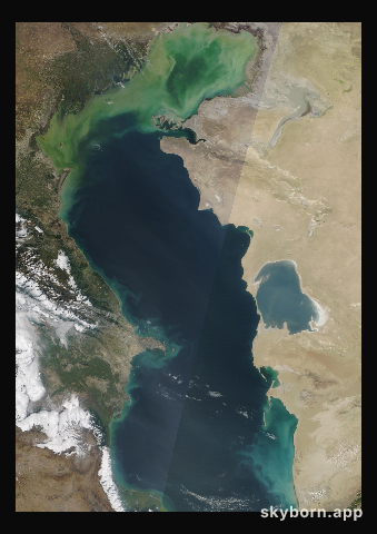 The Earth on 23 September 2023 · Caspian Sea