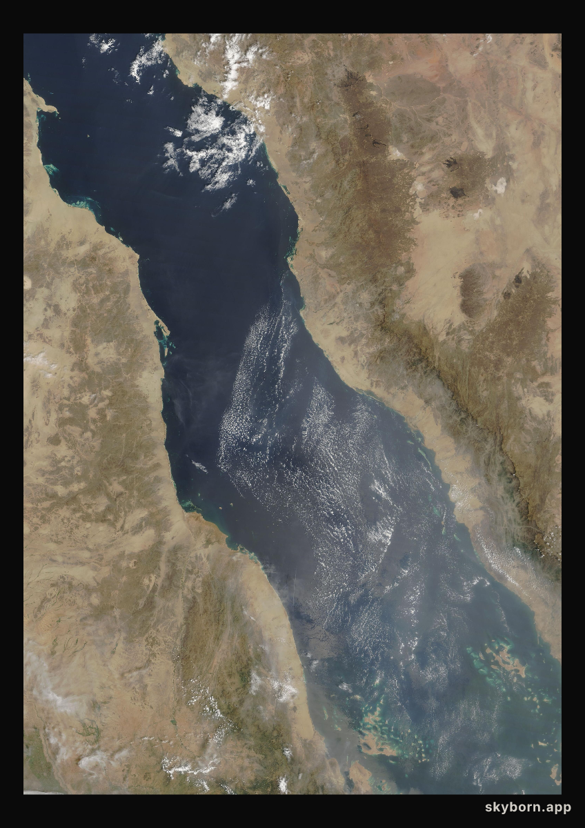 The Earth on 25 September 2023 · Red Sea