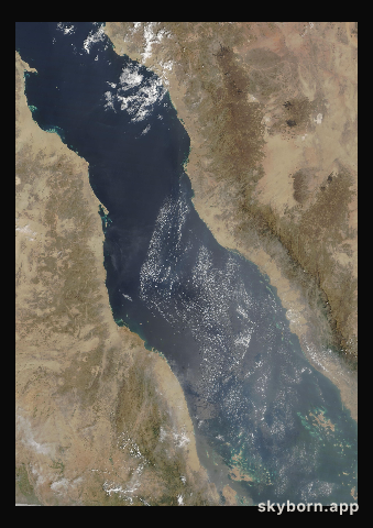The Earth on 25 September 2023 · Red Sea