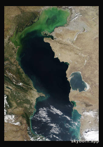 The Earth on 27 September 2023 · Caspian Sea
