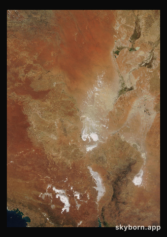 The Earth on 29 September 2023 · Lake Eyre, Australia