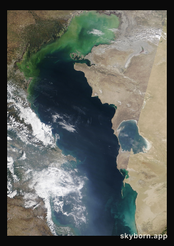 The Earth on 30 September 2023 · Caspian Sea