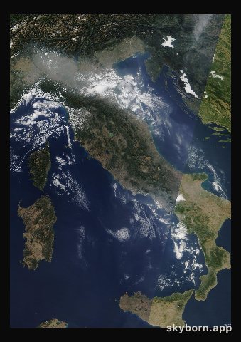 The Earth on 11 October 2023 · Italy and the Adriatic