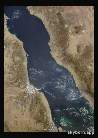 The Earth on 12 October 2023 · Red Sea
