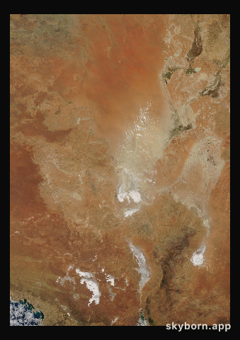 The Earth on 13 October 2023 · Lake Eyre, Australia