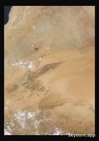The Earth on 14 October 2023 · Eye of the Sahara, Mauritania